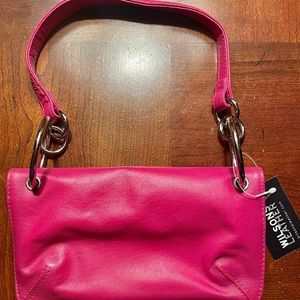 Leather Mini Handbag Pink
